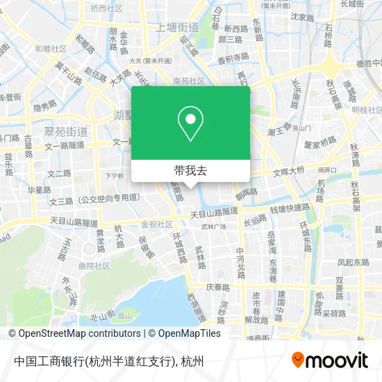 中国工商银行(杭州半道红支行)地图