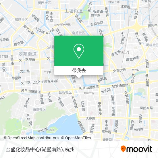 金盛化妆品中心(湖墅南路)地图