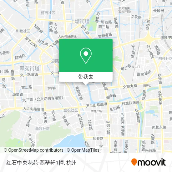 红石中央花苑-翡翠轩1幢地图