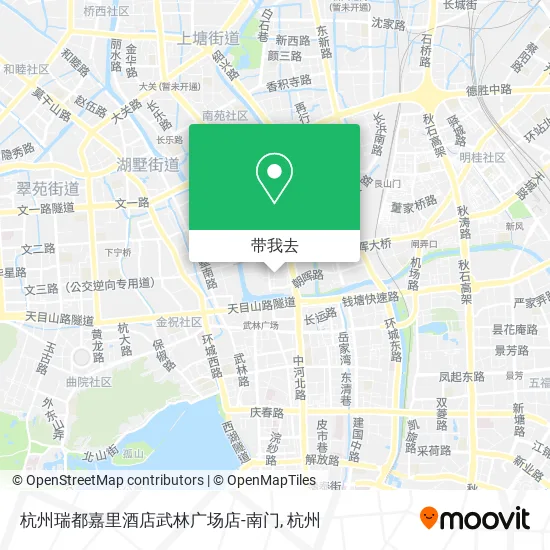 杭州瑞都嘉里酒店武林广场店-南门地图