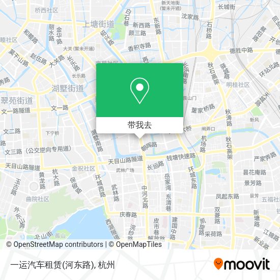 一运汽车租赁(河东路)地图