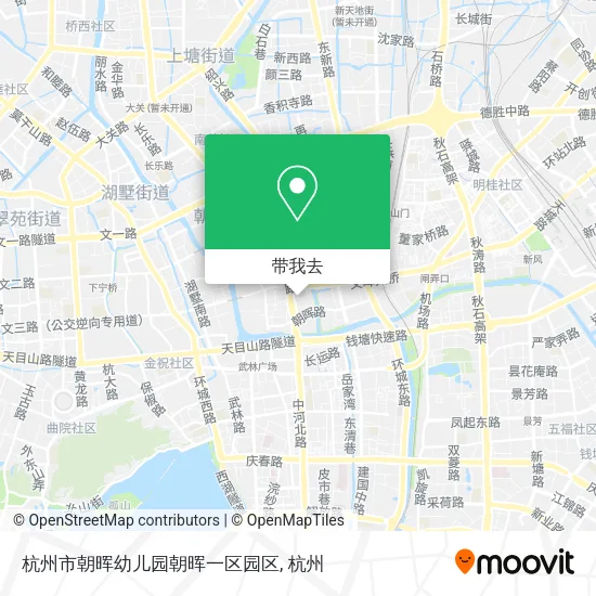 杭州市朝晖幼儿园朝晖一区园区地图