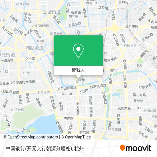 中国银行(开元支行朝源分理处)地图