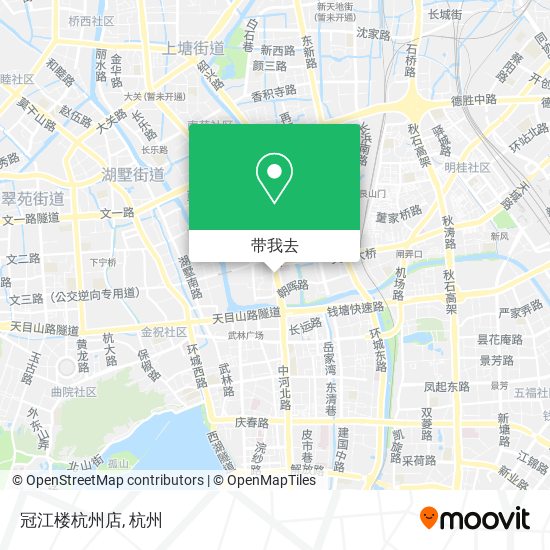 冠江楼杭州店地图