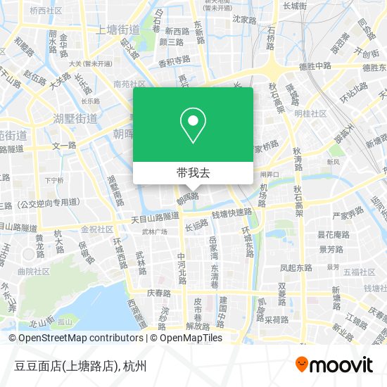 豆豆面店(上塘路店)地图