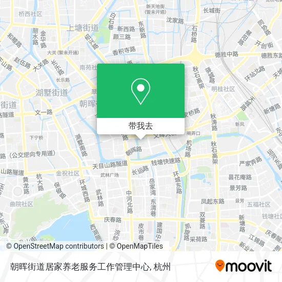 朝晖街道居家养老服务工作管理中心地图