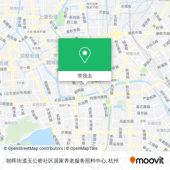 朝晖街道玉公桥社区居家养老服务照料中心地图
