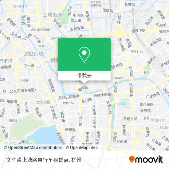 文晖路上塘路自行车租赁点地图