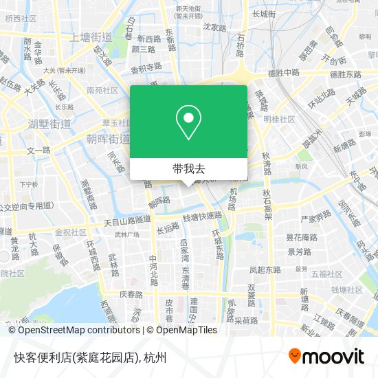 快客便利店(紫庭花园店)地图