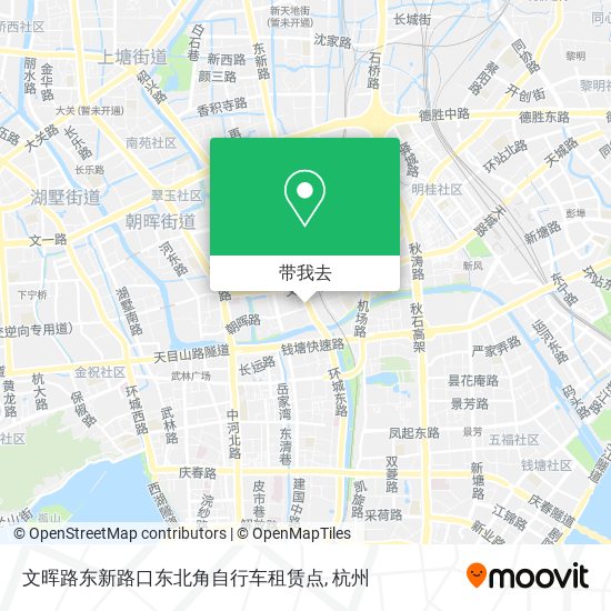 文晖路东新路口东北角自行车租赁点地图