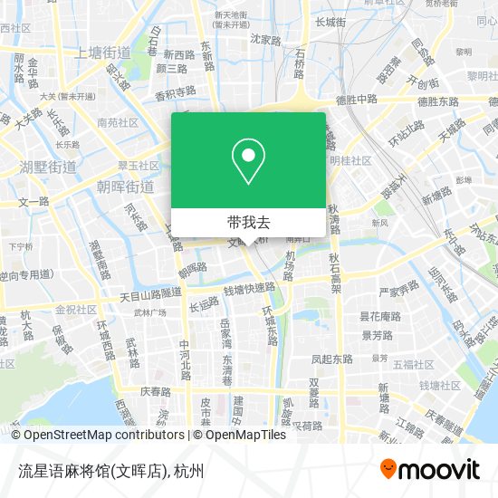 流星语麻将馆(文晖店)地图