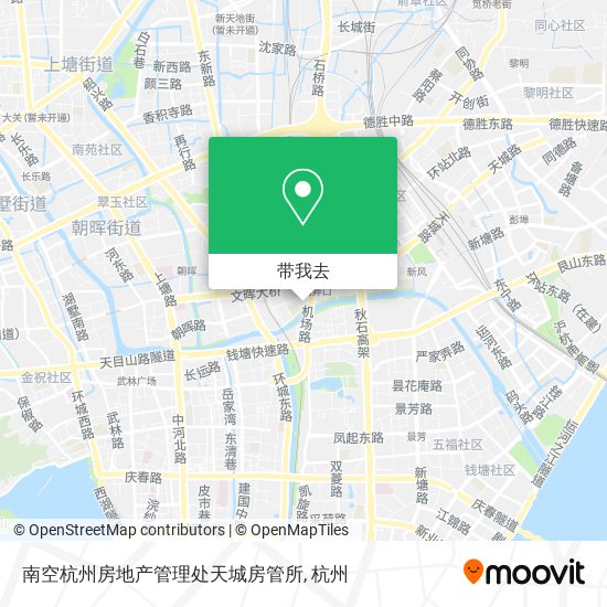 南空杭州房地产管理处天城房管所地图