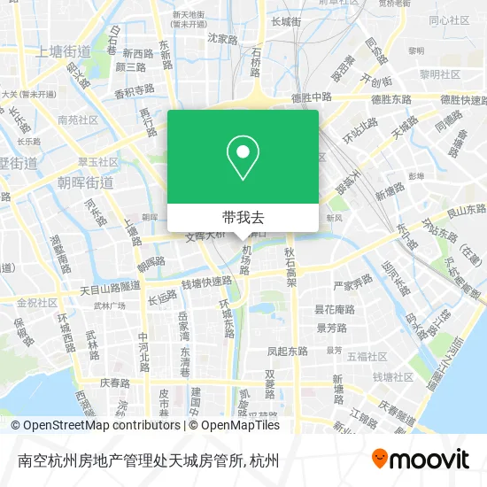 南空杭州房地产管理处天城房管所地图