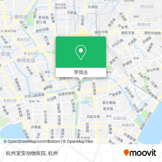 杭州宠安动物医院地图