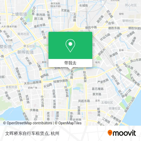 文晖桥东自行车租赁点地图