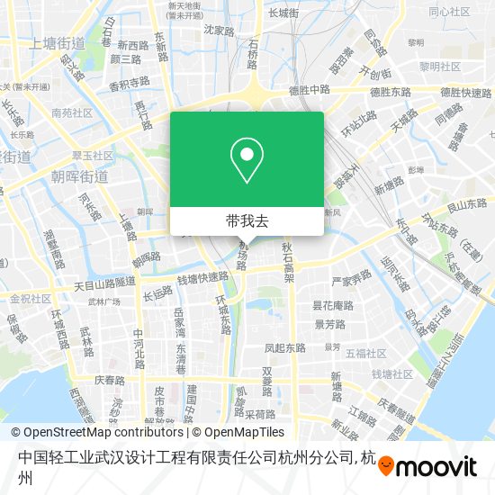 中国轻工业武汉设计工程有限责任公司杭州分公司地图