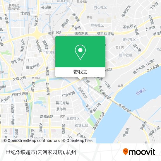 世纪华联超市(云河家园店)地图