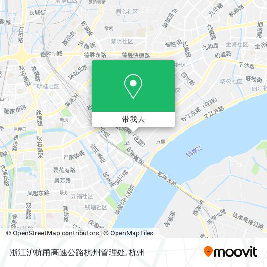 浙江沪杭甬高速公路杭州管理处地图