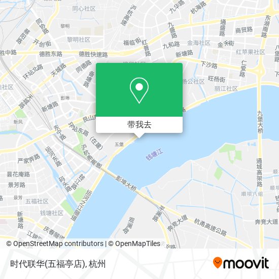 时代联华(五福亭店)地图