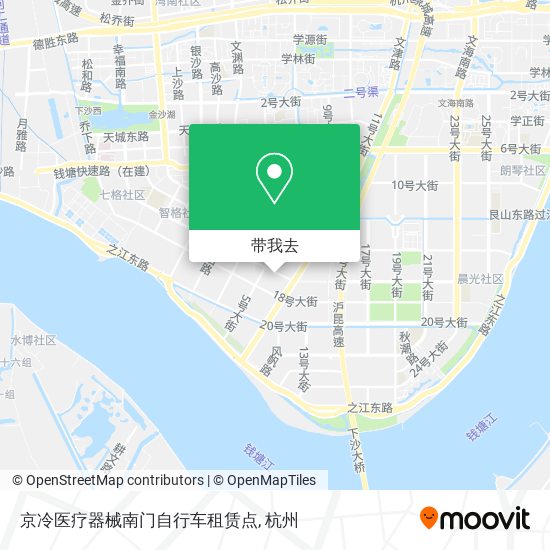 京冷医疗器械南门自行车租赁点地图