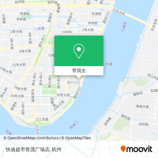 快迪超市世茂广场店地图