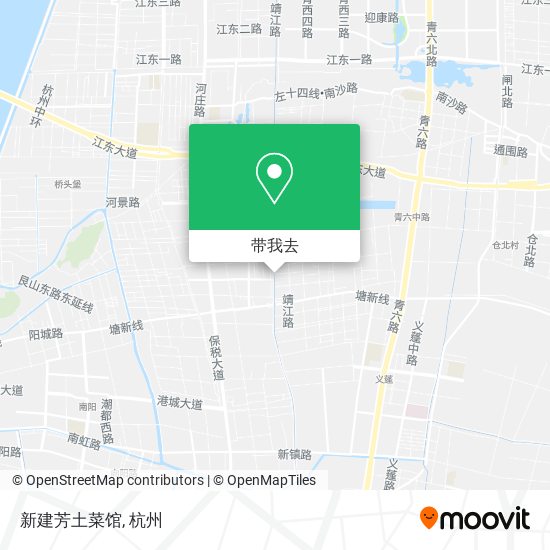 新建芳土菜馆地图