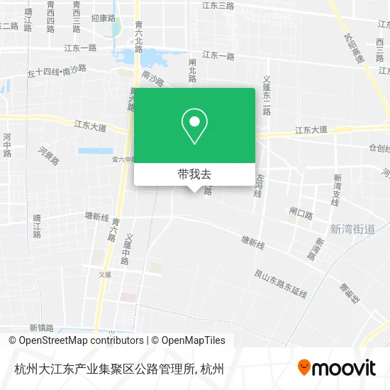 杭州大江东产业集聚区公路管理所地图