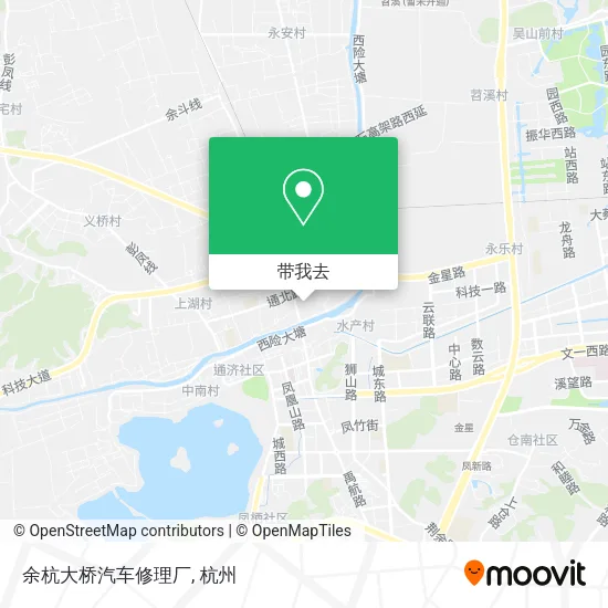 余杭大桥汽车修理厂地图