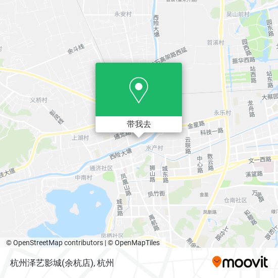 杭州泽艺影城(余杭店)地图