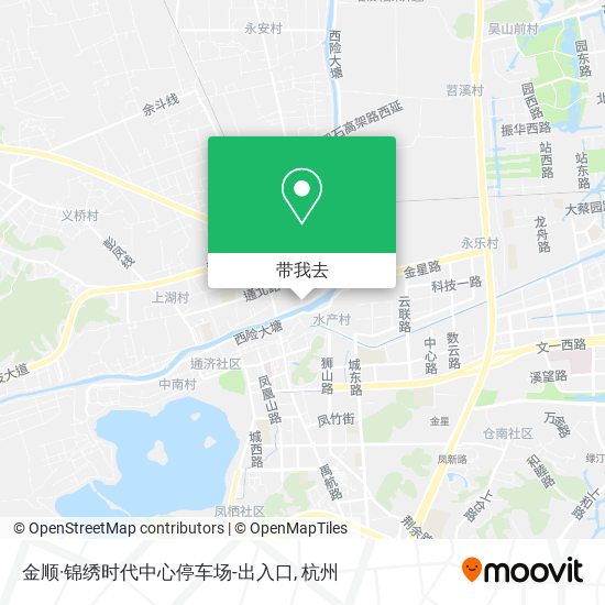 金顺·锦绣时代中心停车场-出入口地图