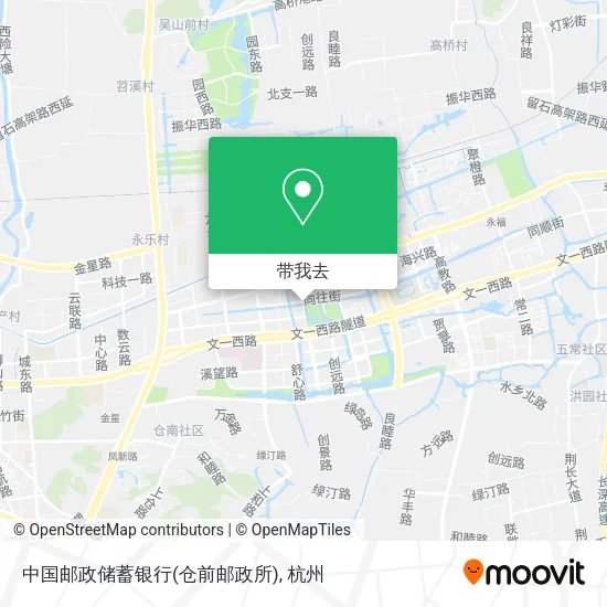 中国邮政储蓄银行(仓前邮政所)地图
