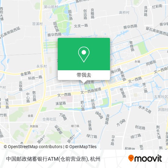 中国邮政储蓄银行ATM(仓前营业所)地图