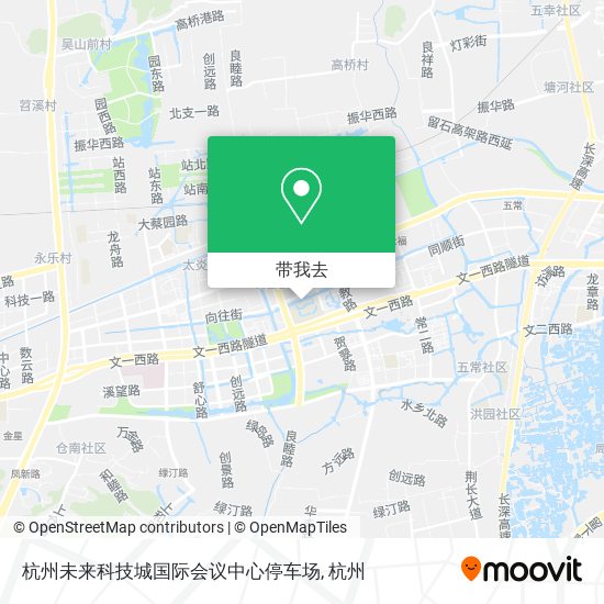杭州未来科技城国际会议中心停车场地图