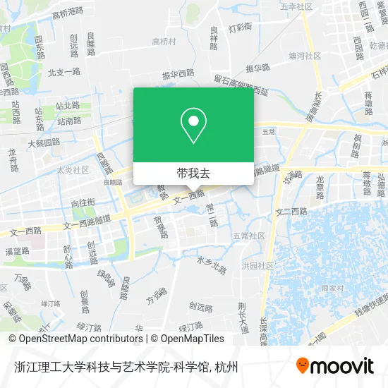 浙江理工大学科技与艺术学院-科学馆地图