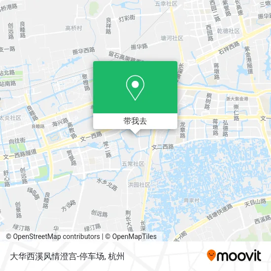 大华西溪风情澄宫-停车场地图