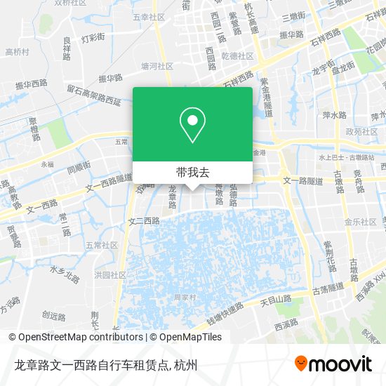 龙章路文一西路自行车租赁点地图