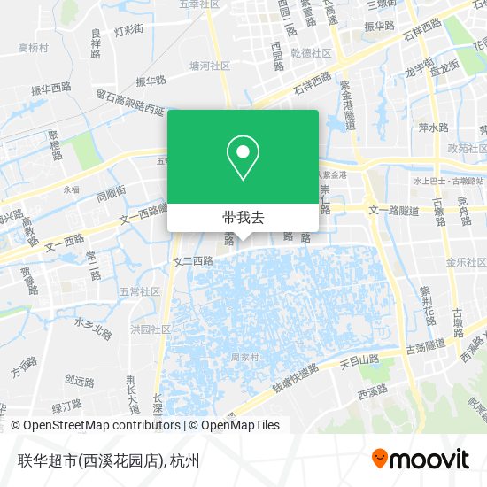联华超市(西溪花园店)地图
