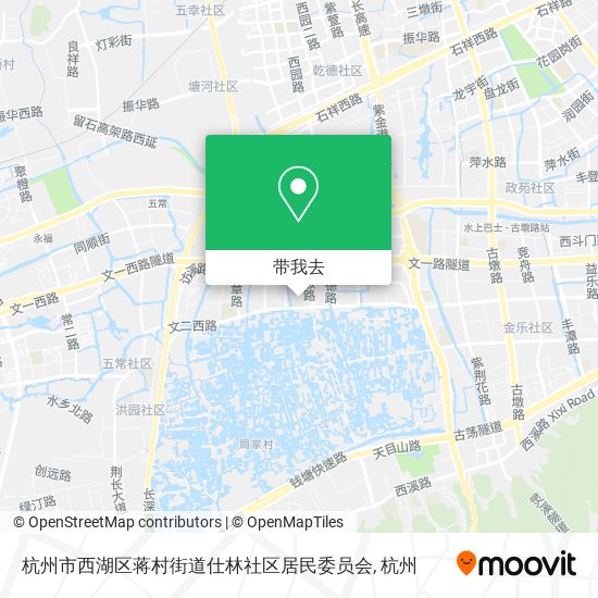 杭州市西湖区蒋村街道仕林社区居民委员会地图