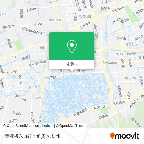 竞渡桥东自行车租赁点地图