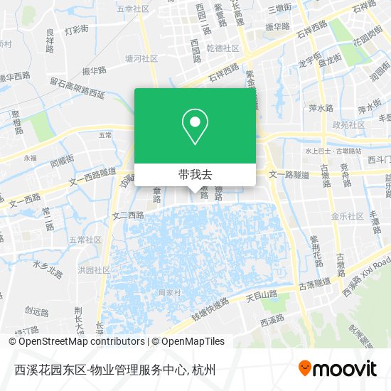西溪花园东区-物业管理服务中心地图