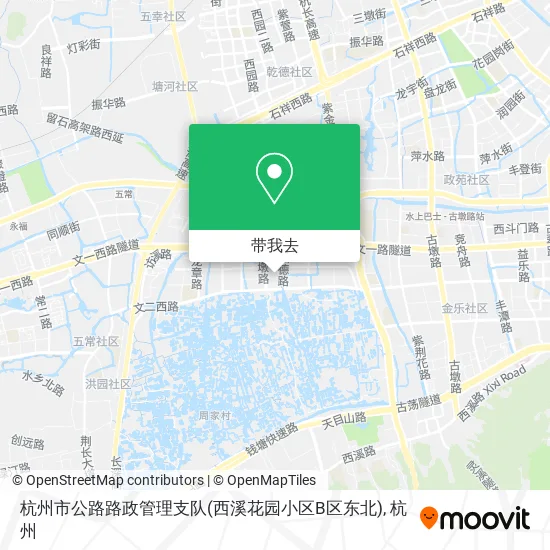 杭州市公路路政管理支队(西溪花园小区B区东北)地图