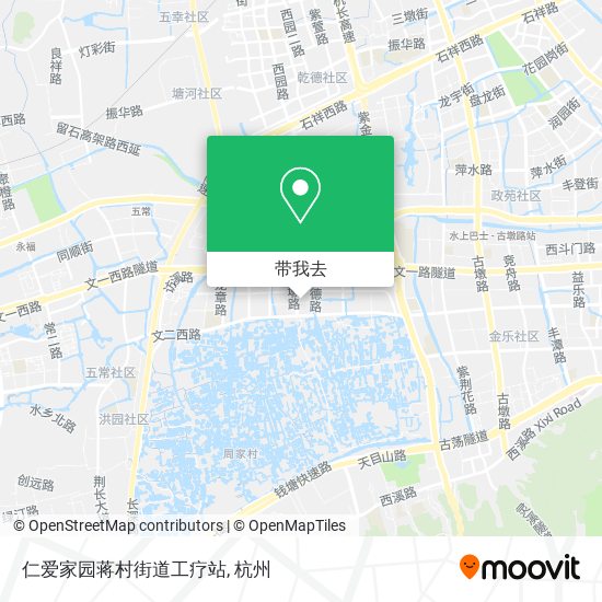 仁爱家园蒋村街道工疗站地图