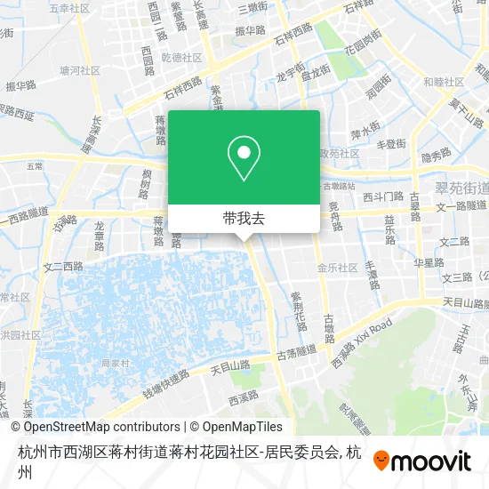杭州市西湖区蒋村街道蒋村花园社区-居民委员会地图