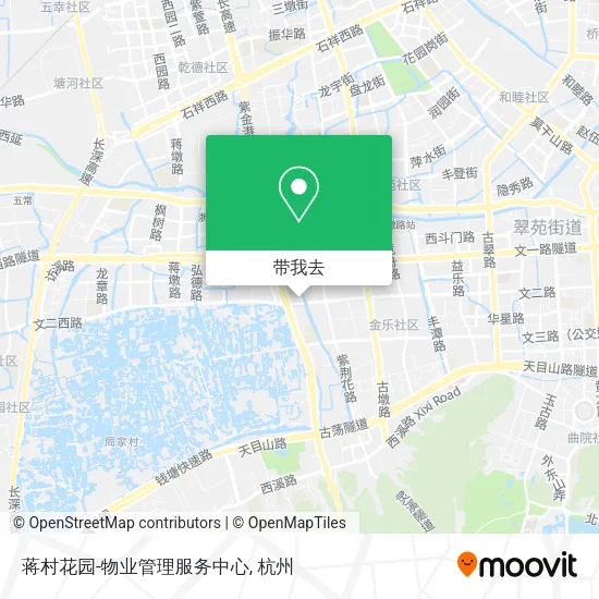 蒋村花园-物业管理服务中心地图