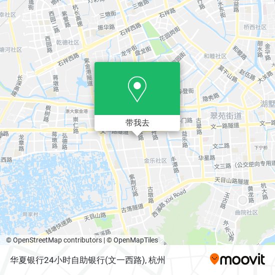 华夏银行24小时自助银行(文一西路)地图