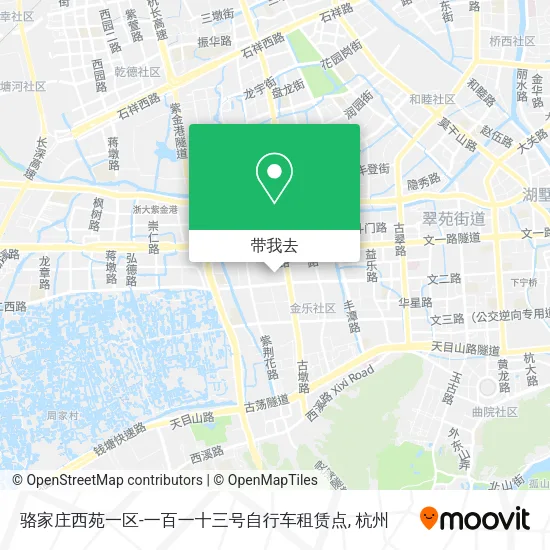 骆家庄西苑一区-一百一十三号自行车租赁点地图