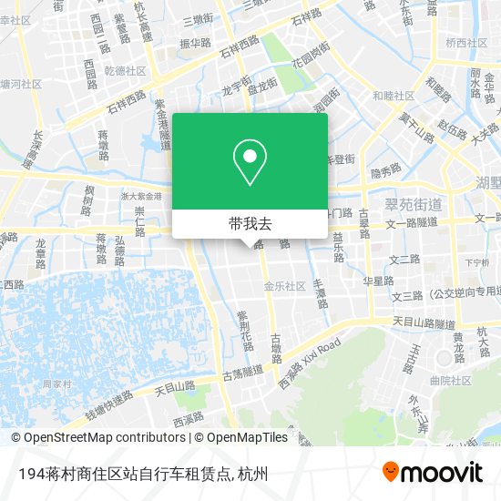 194蒋村商住区站自行车租赁点地图