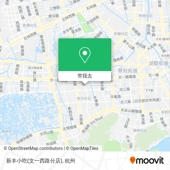 新丰小吃(文一西路分店)地图