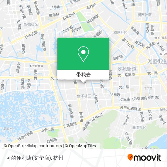 可的便利店(文华店)地图