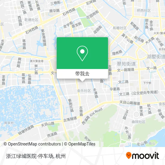 浙江绿城医院-停车场地图